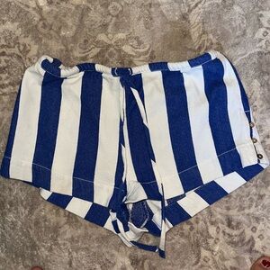 FREE PEOPLE STRIPED BLUE SHORTS 🫐